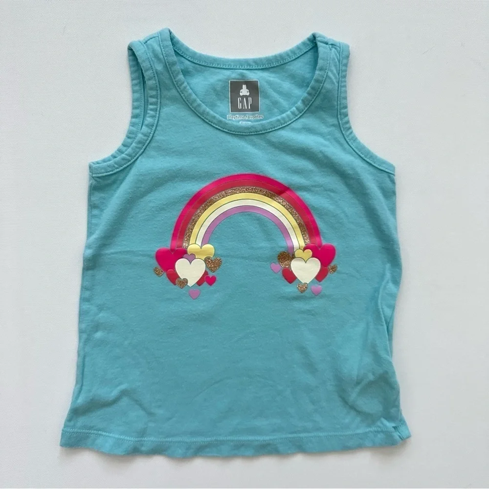 GAP Toddler Girl Graphic Tank Top Size 3 Years